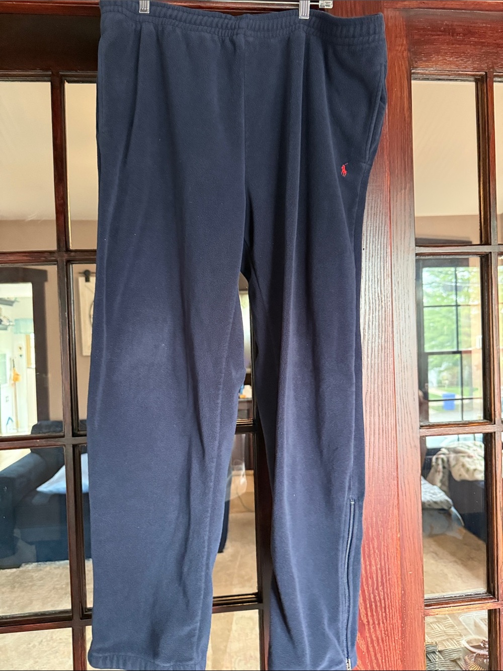 Polo Ralph Lauren Navy Fleece Sweatpants with Red Pony